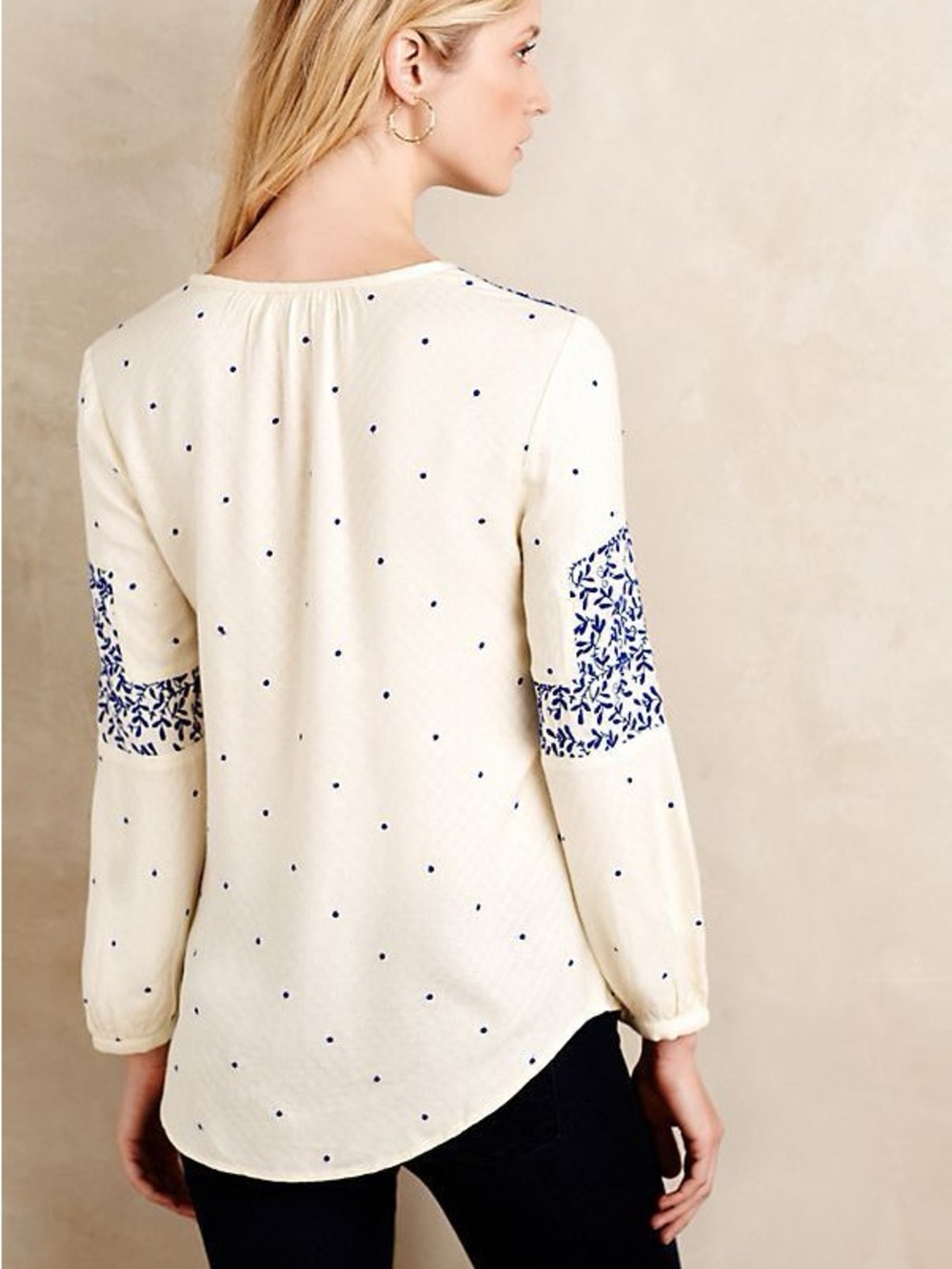 Anthropologie Libra Peasant Top by Vanessa Virginia size 6 - Picture 4 of 6